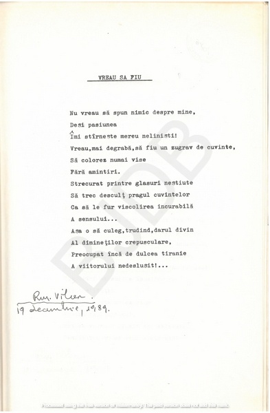 M-1076-1130-12 - 55 de Poezii în manuscris dactilografiat. ALEXANDRU MIRCESCU